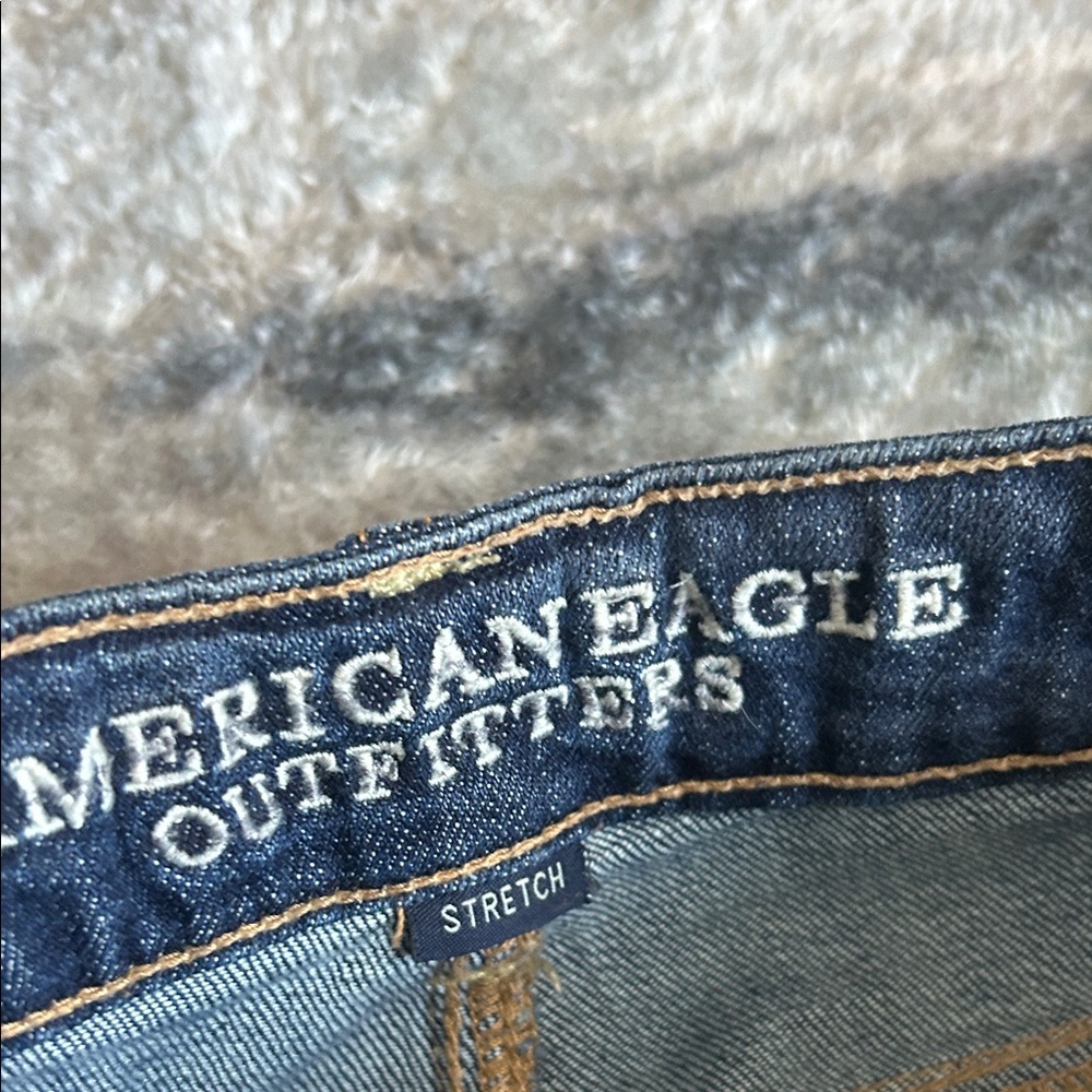 American Eagle Outfitters Women's Dark Blue Skinny Jeans - Picture 3 of 6